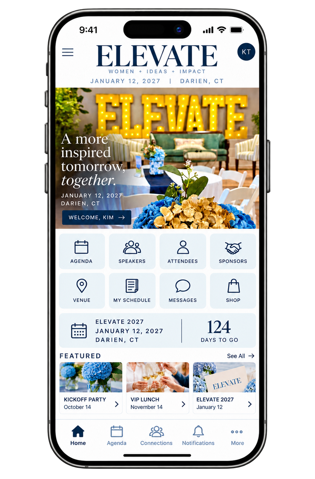 The Elevate App on iPhone